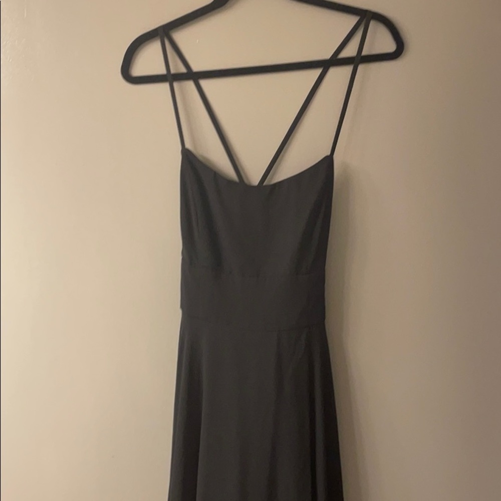 NWOT Lulu's Dreamy Romance Black Backless Maxi Dress Size M